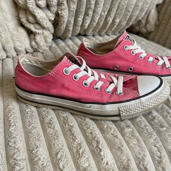Converse Pink and White Athletic Shoes - Picture 3 of 8